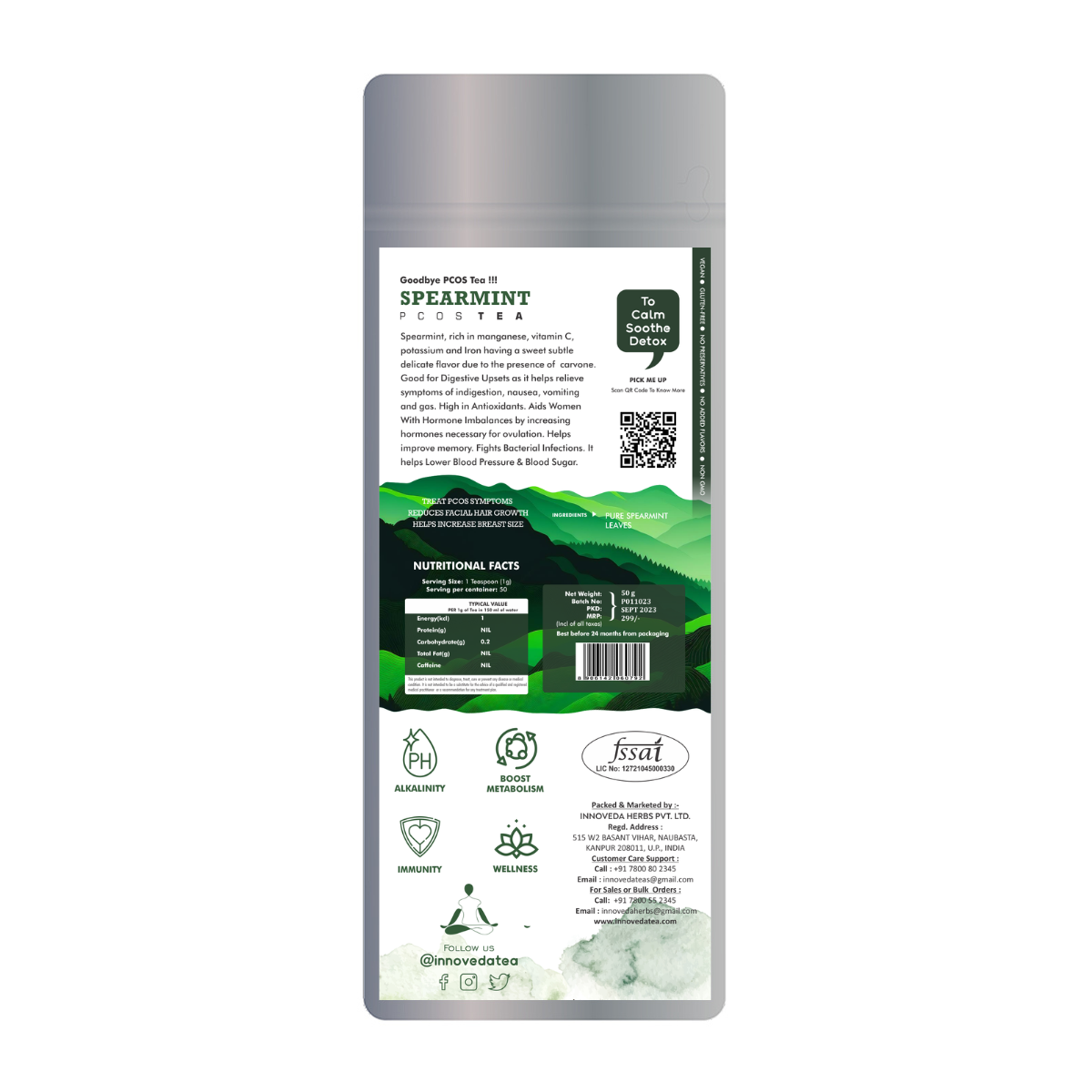 Innoveda Spearmint PCOS Tea